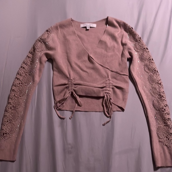 Rhinestone Long Sleeve Shirt - Picture 1 of 2